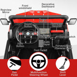 2-Seater Electric Truck Tractor with Dump Bed and Remote Control - 24V