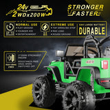 2-Seater Kids Electric Car with Parent Remote Control - 24V Ride On Truck for Endless Fun!
