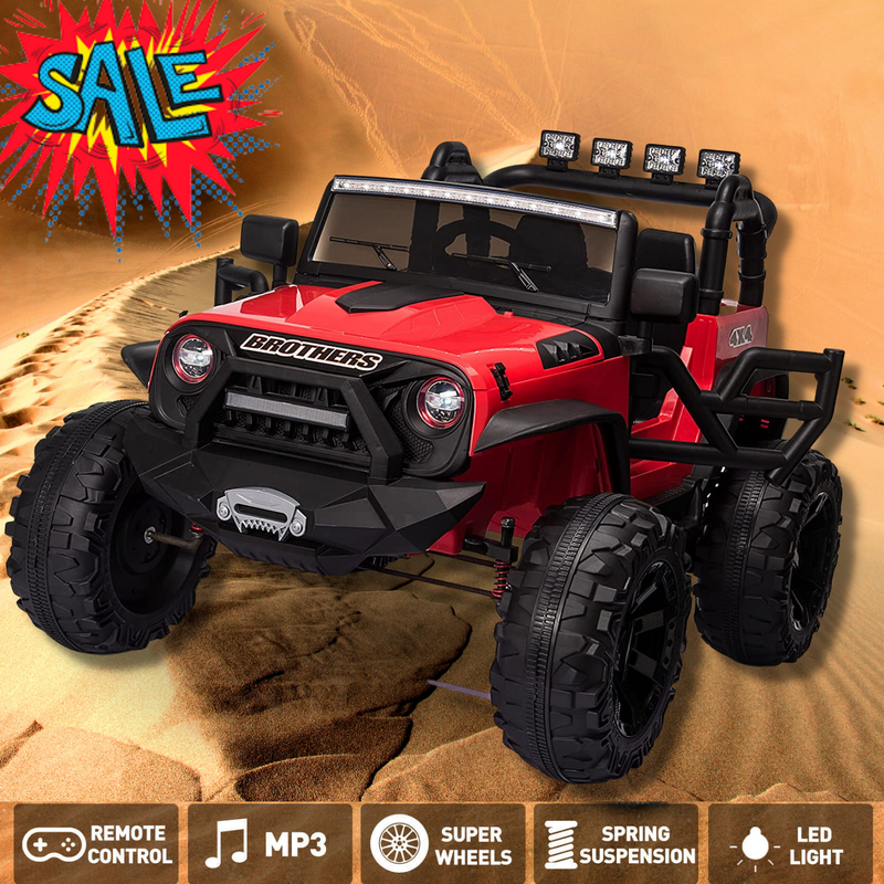 2-Seater Kids Electric Car with Parental Remote Control - 24V Ride On Truck for Endless Fun!