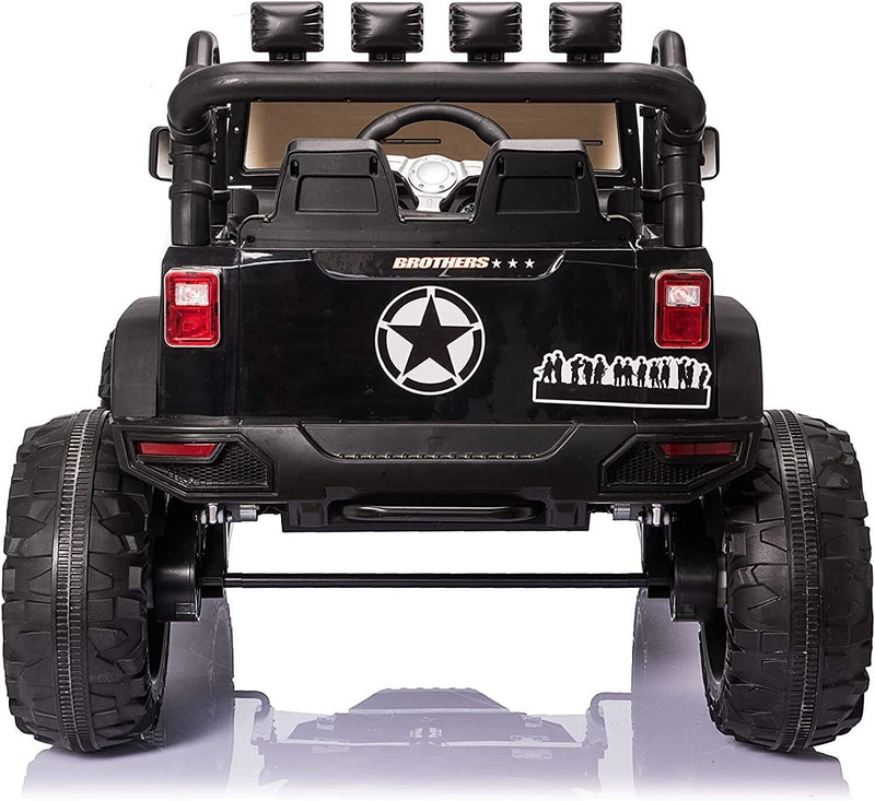 Electric 24V Jeep Ride-On Car for Kids with Remote Control, LED Lights, MP3, and USB