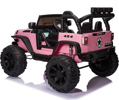2-Seater 24V Kids Electric Jeep with Remote Control and LED Lights