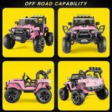 2-Seater 24V Kids Electric Jeep with Remote Control and LED Lights