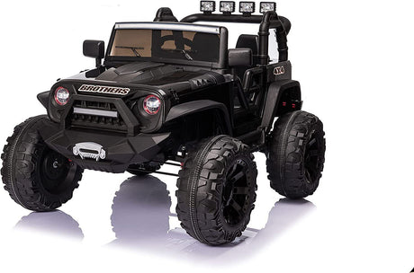 2-Seater 24V Kids Electric Jeep with Remote Control and LED Lights