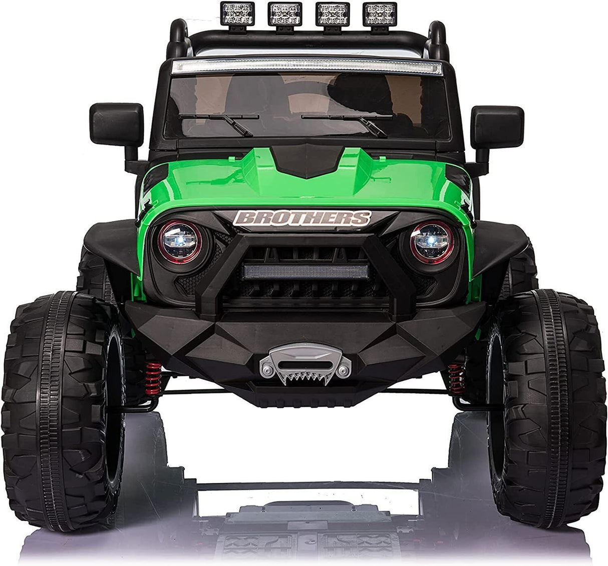 2-Seater 24V Kids Electric Jeep with Remote Control and LED Lights