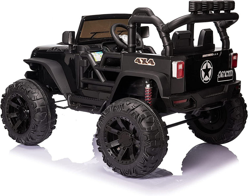 2-Seater Kids Electric Car with Remote Control, MP3 Player, and LED Lights - 24V Ride-On Truck