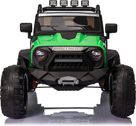 2-Seater Kids Electric Jeep with Remote Control and LED Lights - 24V Ride On Car
