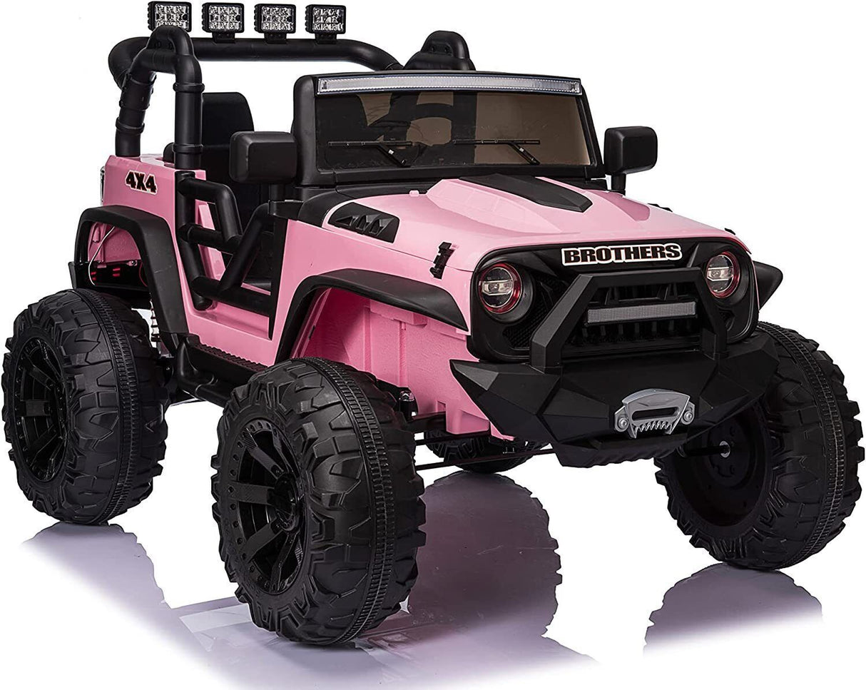24V Kids Electric Jeep with Remote Control, 3 Speeds, and LED Lights - Brand New!