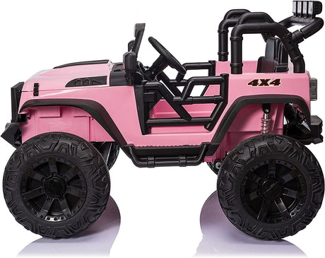 24V Kids Electric Jeep with Remote Control, 3 Speeds, and LED Lights - Brand New!