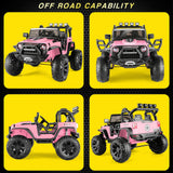 2 Seater Kids Ride On Truck Car with Remote Control - 3 Speeds, 24V Battery, 2*200W Motors - Perfect Gift for Children