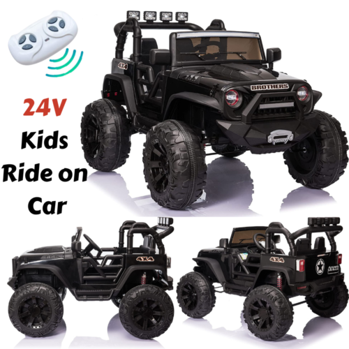 2-Seater Kids Ride On Truck with Remote Control and Powerful 200W Motors