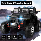 2-Seater Kids Ride On Truck with Remote Control and Dual 200W Motors - Fun Toy Car for Children