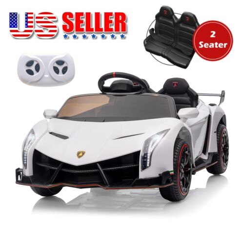 2-Seater Licensed Lamborghini Kids Ride On Car with Remote Control - 12V Electric Vehicle