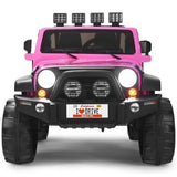 2-Seater Remote Control Ride-On Truck with Storage for Kids - 12V
