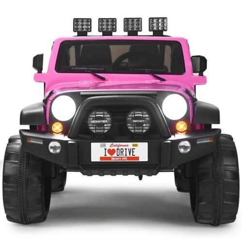 2-Seater Remote Control Ride-On Truck with Storage for Kids - 12V