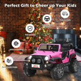 2-Seater Remote Control Ride-On Truck with Storage for Kids - 12V