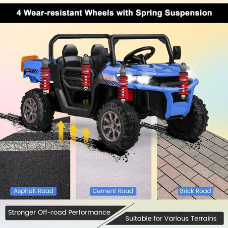 2-Seater Ride-On Kids Truck Car with Remote Control - Perfect Gift for Children