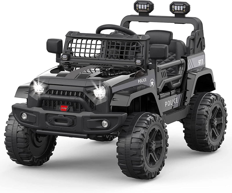 2-Speed Bluetooth Electric Kids Ride-On Truck with LED Lights and Remote Control - 12V US Version