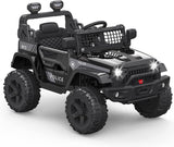 2-Speed Bluetooth Electric Kids Ride-On Truck with LED Lights and Remote Control - 12V US Version
