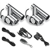 2.0 Inch Dual Electric Exhaust Cutout Remote Kit with One Controller | FLASHARK