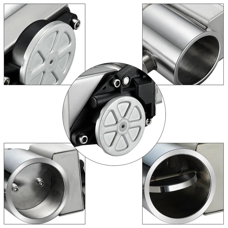 2.0 Inch Dual Electric Exhaust Cutout Remote Kit with One Controller | FLASHARK Flashark