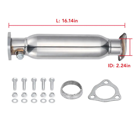 2.25" Catless Downpipe Exhaust for 1990-2001 Acura Integra / 1988-2000 Honda Civic / 1988-1991 CRX / 1993-1997 Del Sol