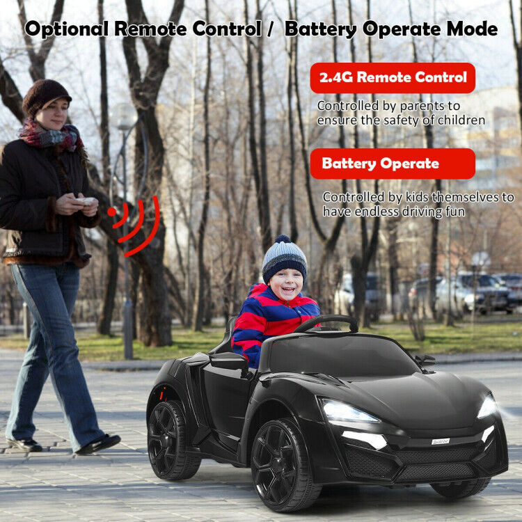 2.4G RC Electric Vehicle with Lights - 12V Power for Endless Fun!