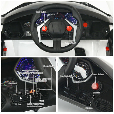 2.4G RC Electric Vehicle with Lights - 12V Power for Endless Fun!