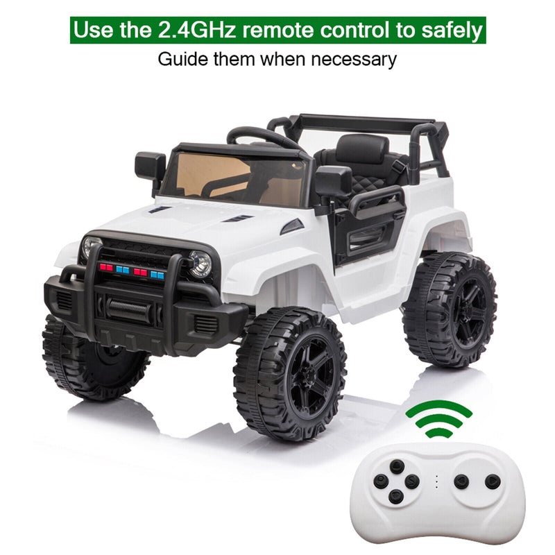 2.4G Remote Control Electric Dual Drive Kids Ride-On Truck Jeep Toy