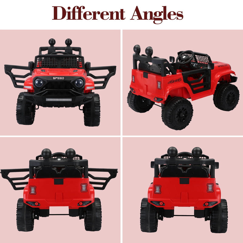 2.4G Remote Control Electric Ride-On Truck for Kids with Parental Control - 12V7A