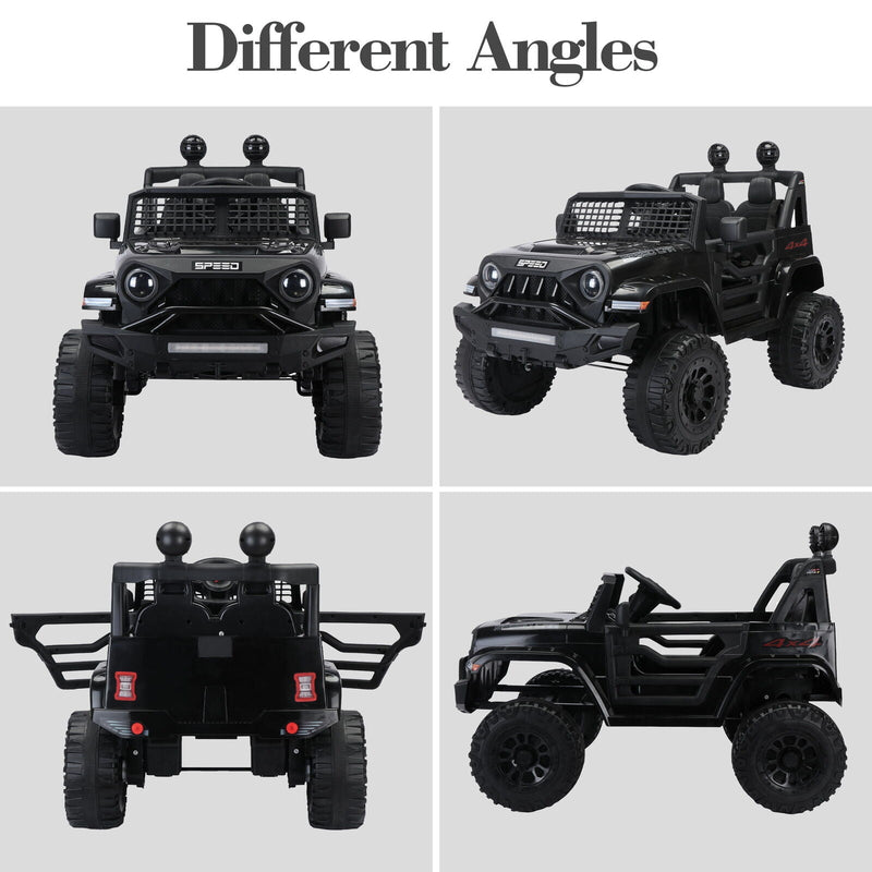 2.4G Remote Control Electric Ride-On Truck for Kids with Parental Control - 12V7A