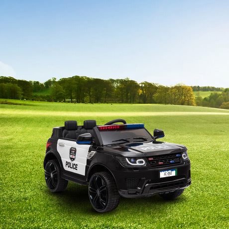 2.4G Remote Control Kids Police Ride On Car with LED Flashing Lights - S7 Model