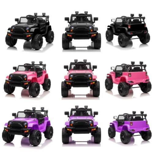 2.4G Remote Control Kids Ride On Car Truck with Light and Music - 12V, 2.8 mph Speed