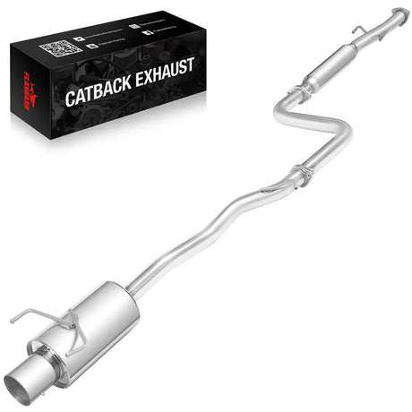 1990-1993 Honda Accord Catback Exhaust 2.5" Pipe 4" Tip N1 Style 2.2L SOHC Flashark