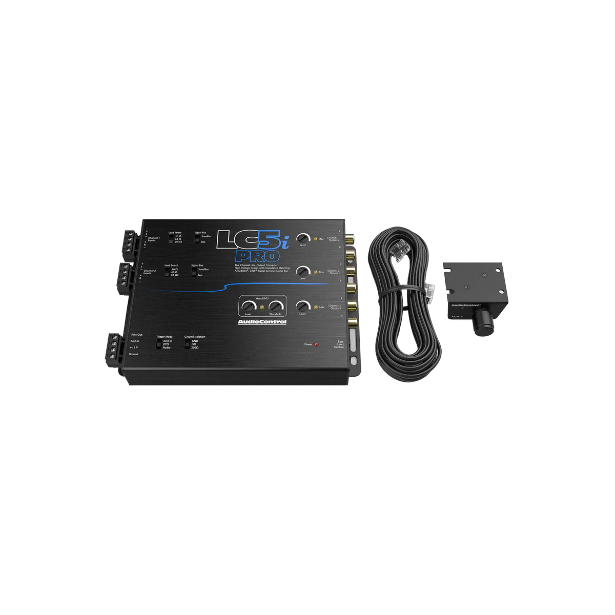 Audiocontrol LC5i PRO 5-Channel 400W Line Out Converter w/ Accubass & Remote AudioControl
