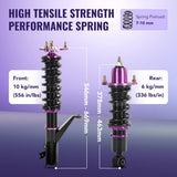 2000-2006 Honda Civic VII Coilovers for EM2 ES ET Saloon – 4PCS Flashark