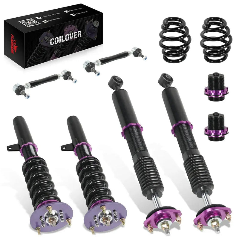 BMW 3-Series E46 Coilovers for 1998-2005 318i/323i/325i/325xi/325Ci/328i/328Ci/330i/330xi - 4PCS Flashark