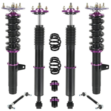 BMW 3-Series E46 Coilovers for 1998-2005 318i/323i/325i/325xi/325Ci/328i/328Ci/330i/330xi - 4PCS Flashark