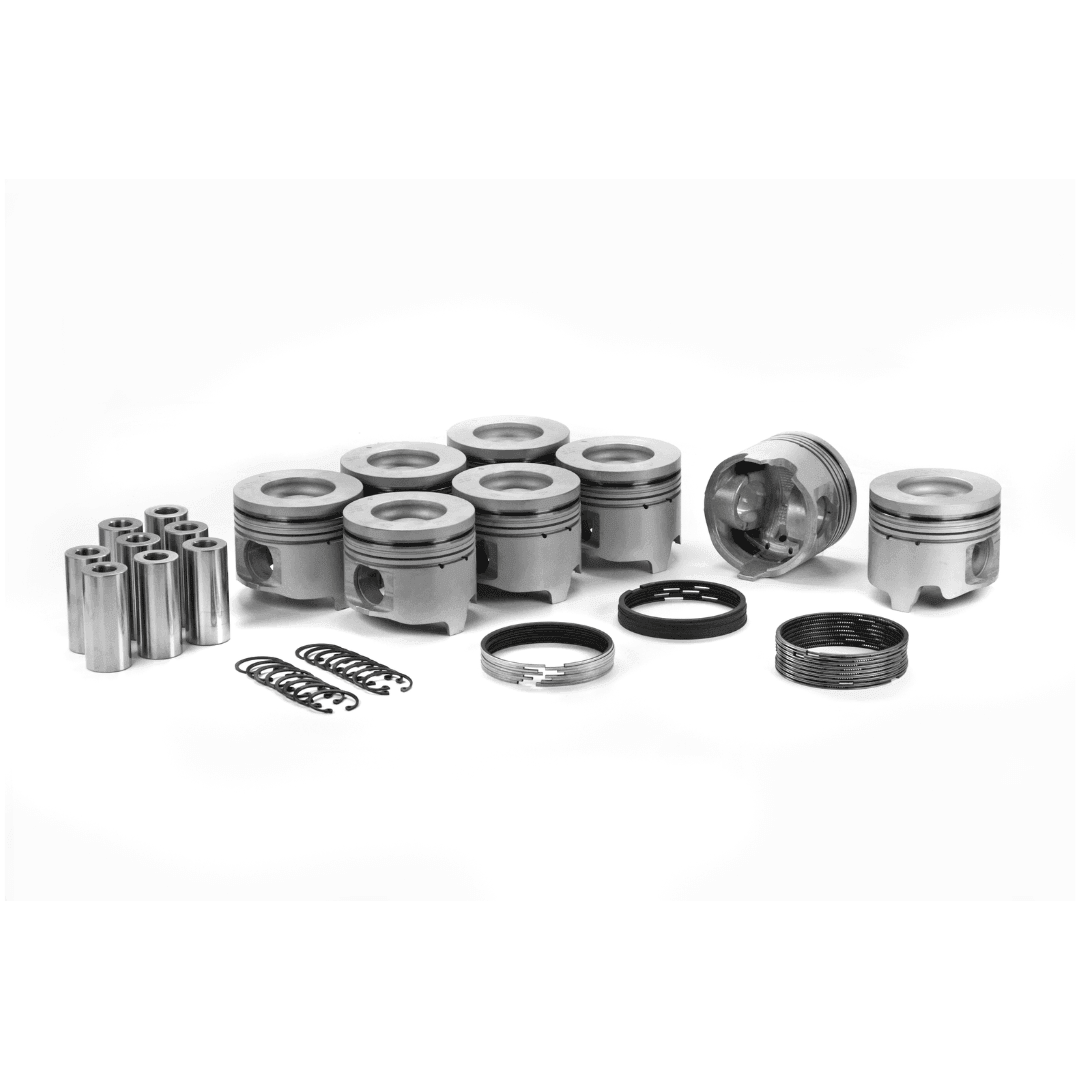 2001-2005 Duramax LB7/LLY Dualoy Reduced Compression Height Piston & Ring Kit (7218DKT)