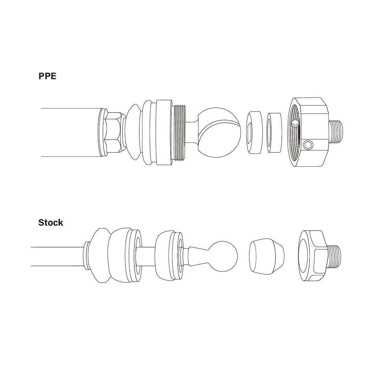 2001-2010 Duramax PPE Stage 3 Forged Tie Rod Assemblies (158031500)