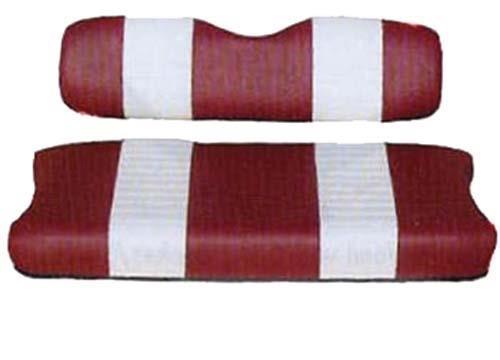 Seat Cover Set,Red/Whte, Front, Club Car 00.5-Up DS