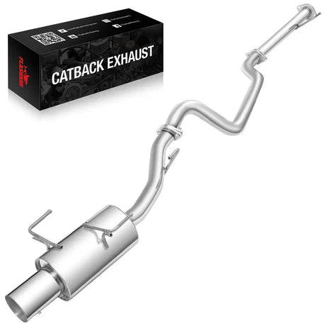 2002-2006 Nissan Sentra SE-R Spec V 2.5L B15 QR25DE I4 Catback Exhaust w/ 4 Inches Muffler Tip Flashark
