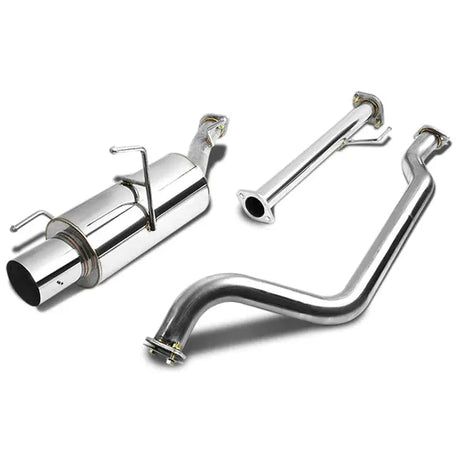 2002-2006 Nissan Sentra SE-R Spec V 2.5L B15 QR25DE I4 Catback Exhaust w/ 4 Inches Muffler Tip Flashark