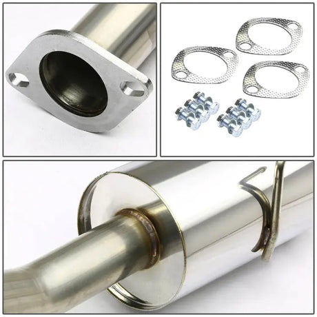 2002-2006 Nissan Sentra SE-R Spec V 2.5L B15 QR25DE I4 Catback Exhaust w/ 4 Inches Muffler Tip