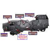 2002-2009 Cummins 5.9L/6.7L 3rd Gen Intermediate Cam Gear Mega Cab - Rear Vent Only (DT-MC-ICG)