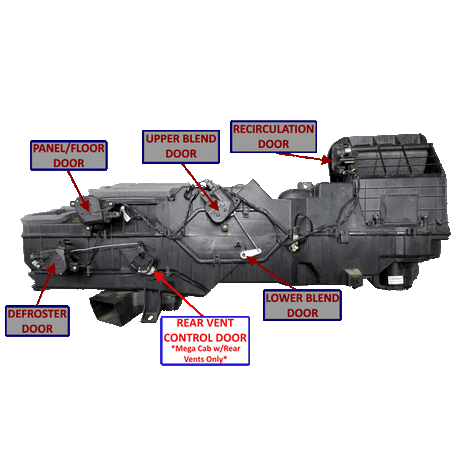 2002-2009 Cummins 5.9L/6.7L 3rd Gen Intermediate Cam Gear Mega Cab - Rear Vent Only (DT-MC-ICG)