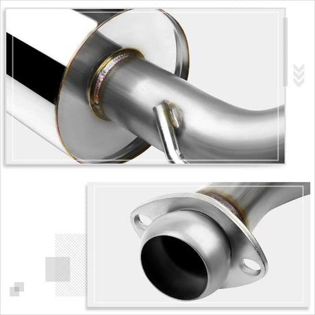 2003-2006 Hyundai Tiburon 2.7L V6 GT/SE Catback Exhaust System w/ 4 Inches Rolled Muffler Tip