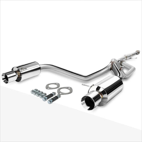 2003-2006 Hyundai Tiburon 2.7L V6 GT/SE Catback Exhaust System w/ 4 Inches Rolled Muffler Tip Flashark