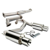 2003-2006 Hyundai Tiburon 2.7L V6 GT/SE Catback Exhaust System w/ 4 Inches Rolled Muffler Tip