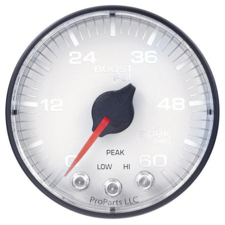 2003-2009 Cummins 5.9L/6.7L Spek-Pro Black and White Pillar Gauge Kit (P72002)
