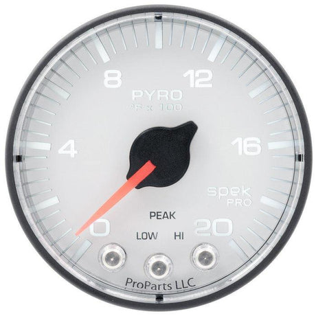 2003-2009 Cummins 5.9L/6.7L Spek-Pro White and Black Pillar Triple Gauge Kit (P73002)